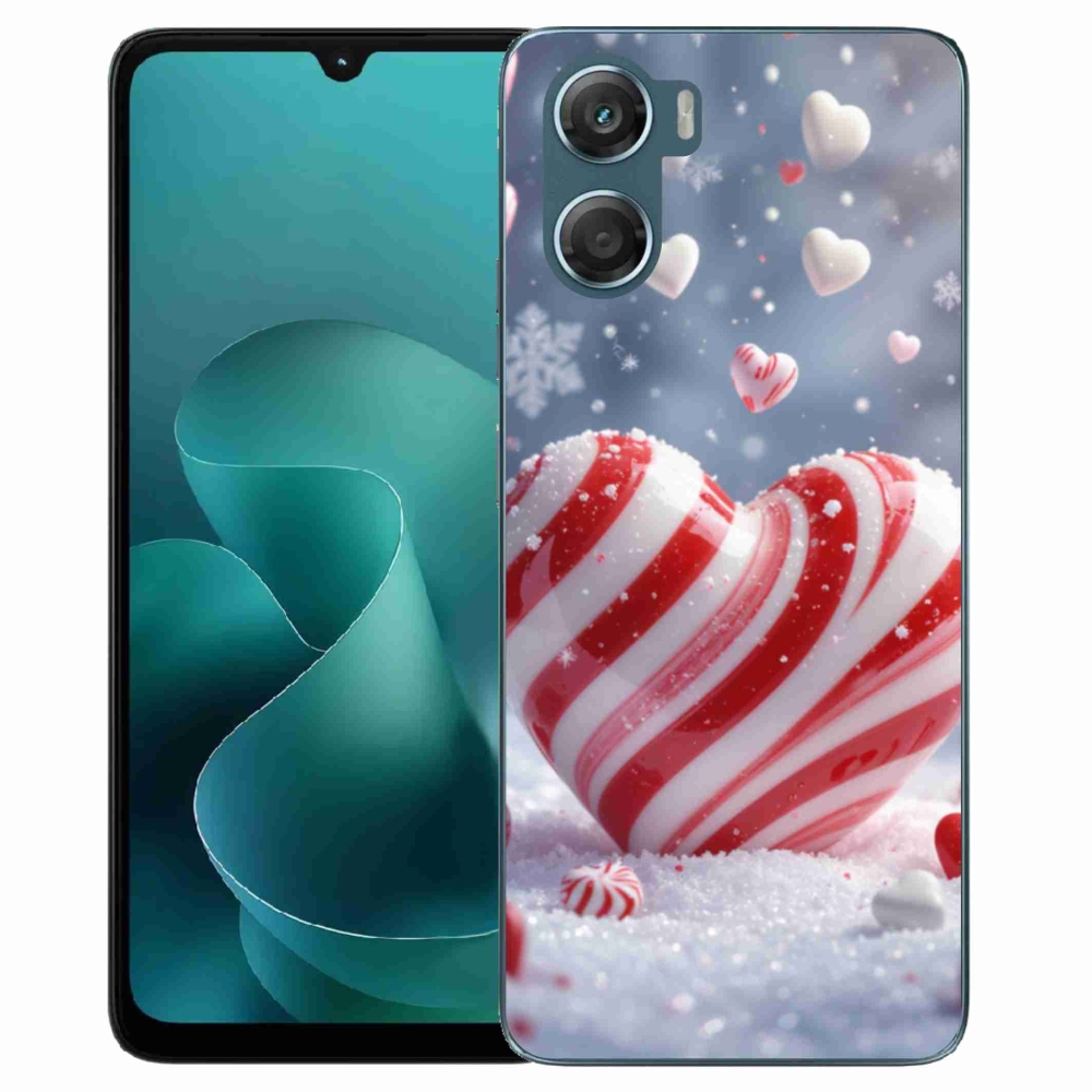 Gelový kryt mmCase na Motorola G06/G06 Power - sladké srdce