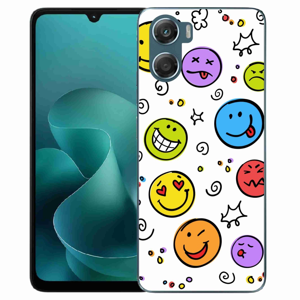 Gelový kryt mmCase na Motorola G06/G06 Power - smajlíci