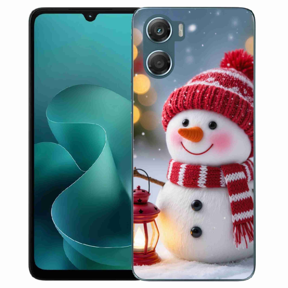 Gelový kryt mmCase na Motorola G06/G06 Power - sněhulák 2