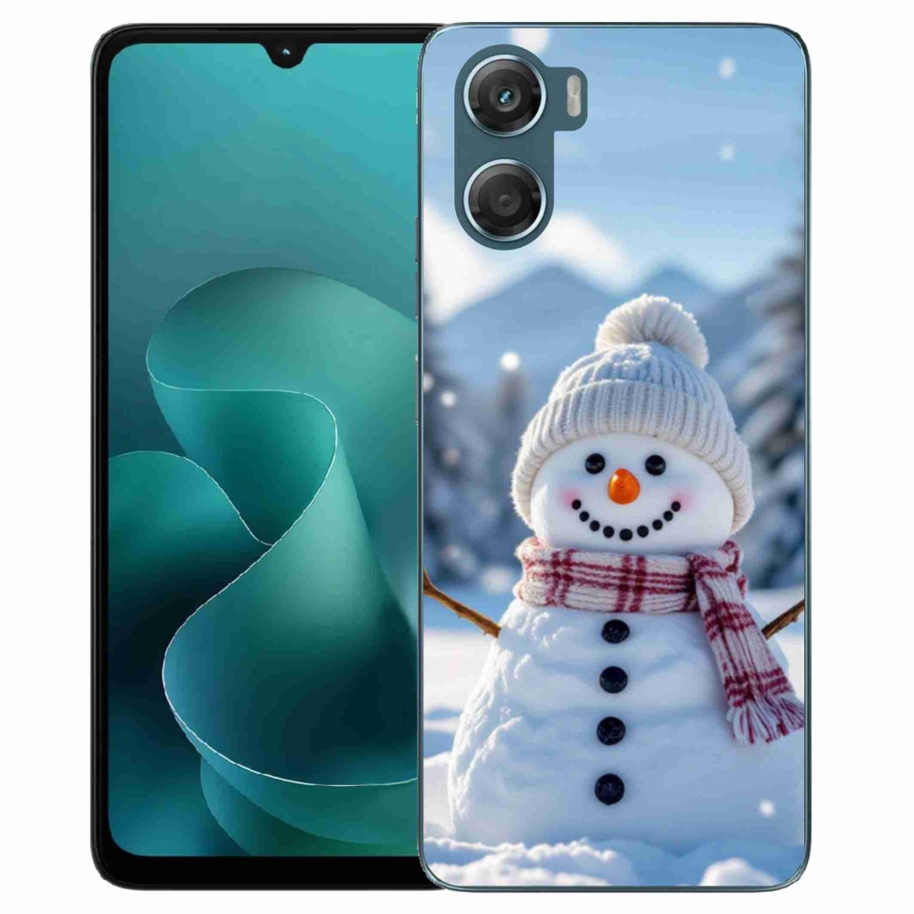 Gelový kryt mmCase na Motorola G06/G06 Power - sněhulák 3