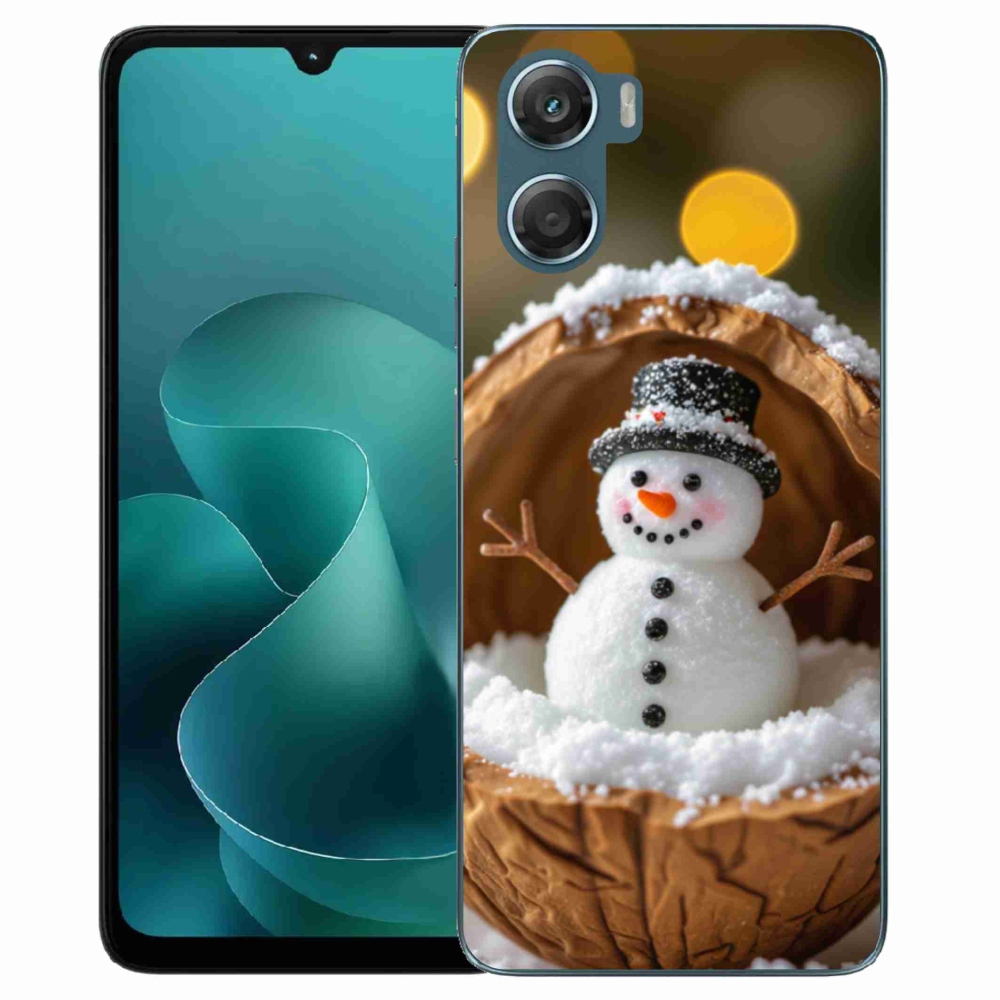 Gelový kryt mmCase na Motorola G06/G06 Power - sněhulák 4