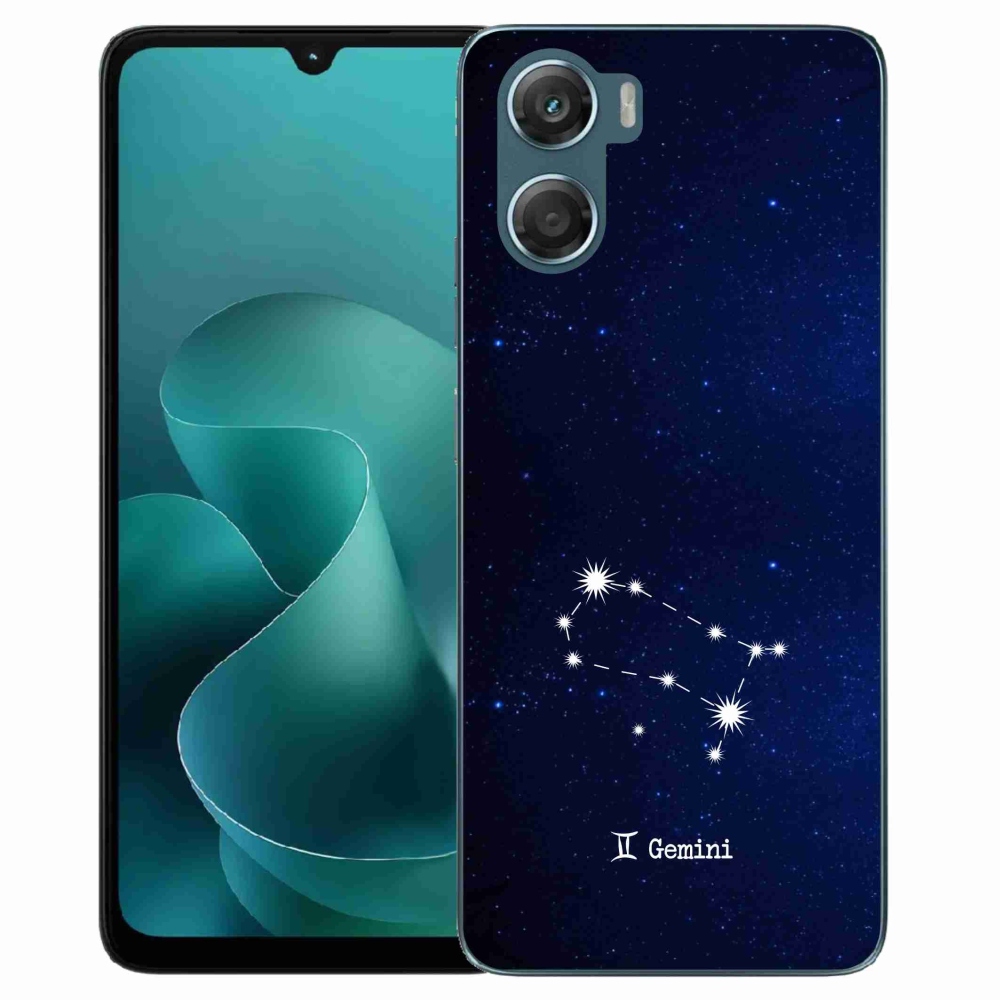 Gelový kryt mmCase na Motorola G06/G06 Power - souhvězdí Blíženců