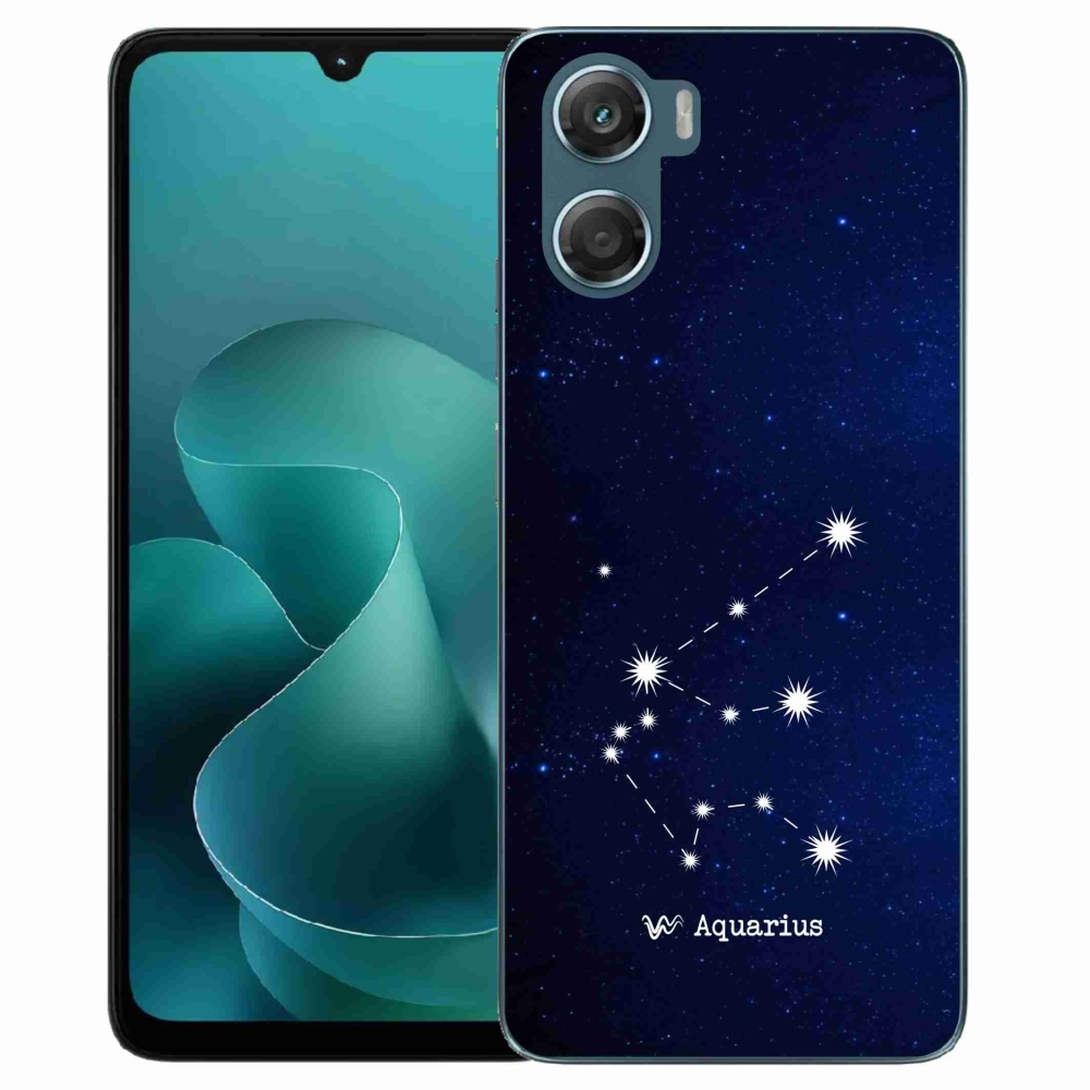 Gelový kryt mmCase na Motorola G06/G06 Power - souhvězdí Vodnáře