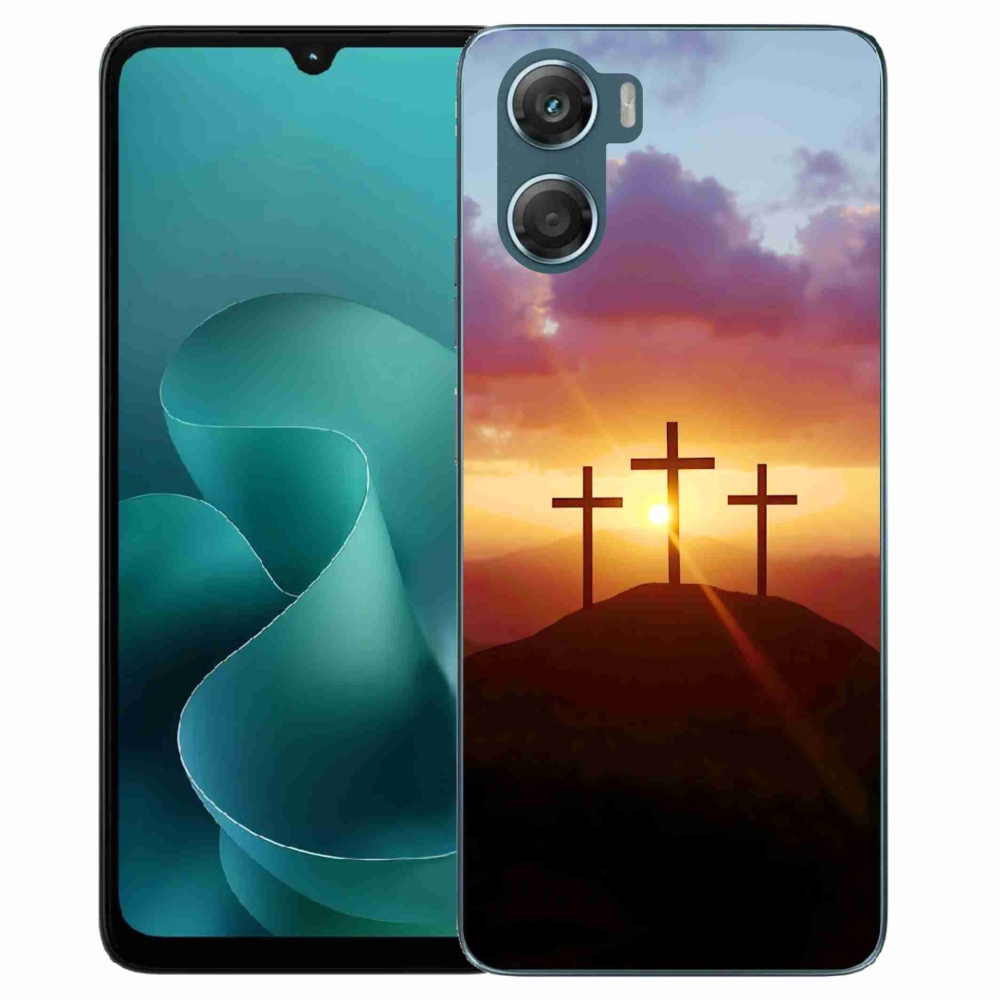 Gelový kryt mmCase na Motorola G06/G06 Power - tři kříže