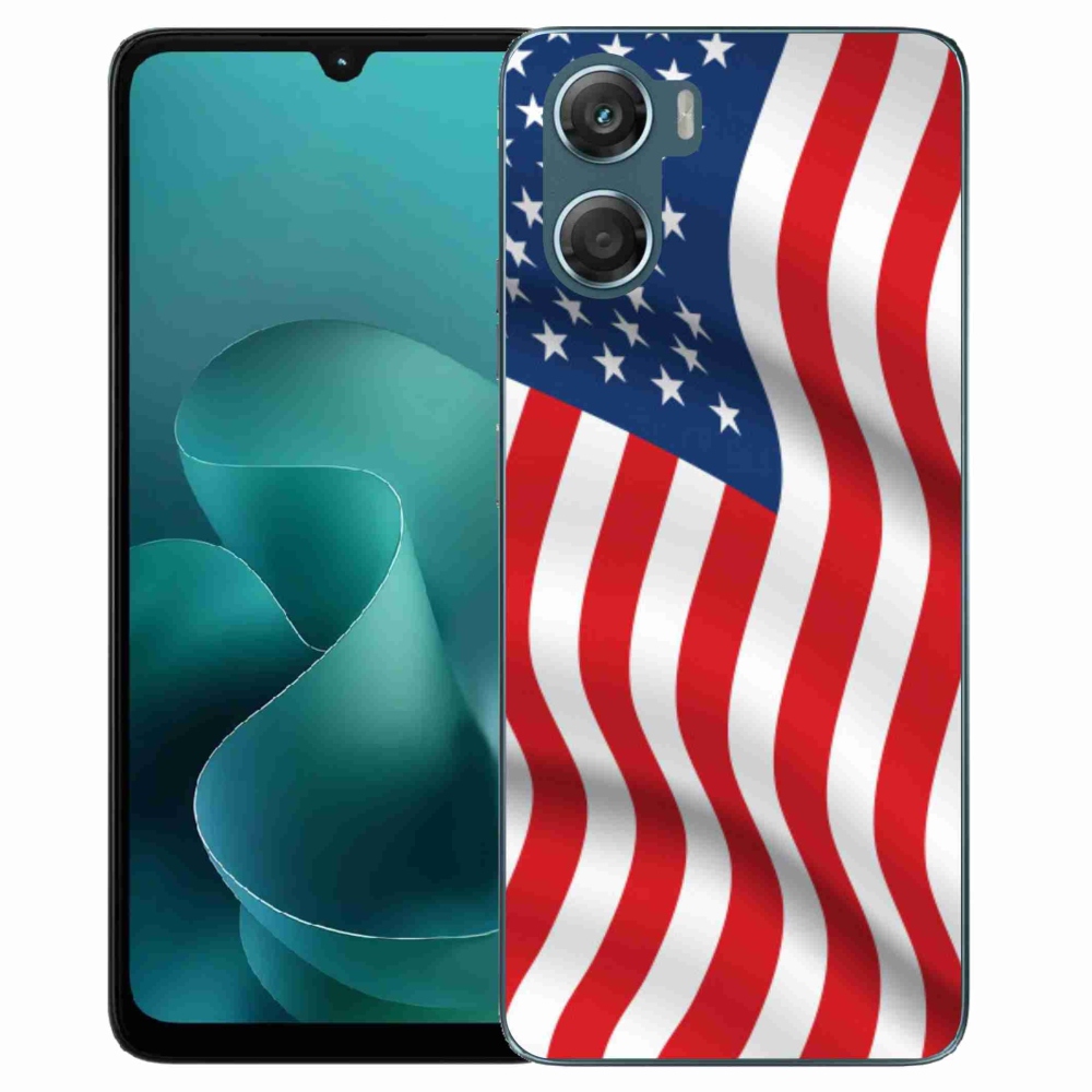 Gelový kryt mmCase na Motorola G06/G06 Power - USA vlajka