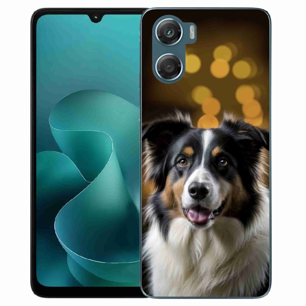 Gelový kryt mmCase na Motorola G06/G06 Power - usměvavý australský ovčák