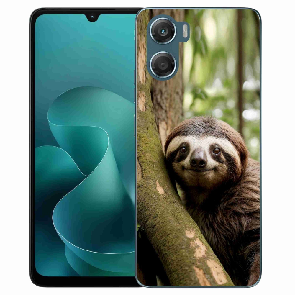 Gelový kryt mmCase na Motorola G06/G06 Power - usměvavý lenochod