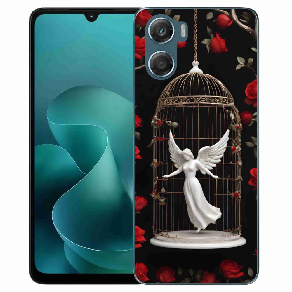 Gelový kryt mmCase na Motorola G06/G06 Power - uvězněný anděl