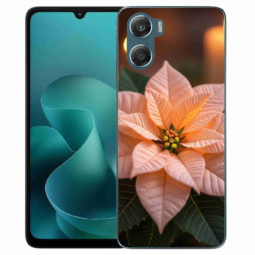 Gelový kryt mmCase na Motorola G06/G06 Power - vánoční hvězda