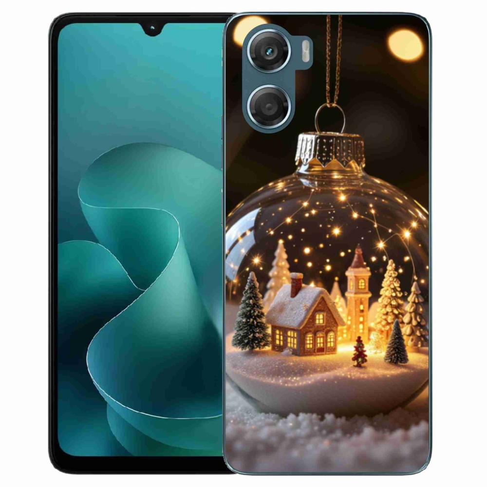 Gelový kryt mmCase na Motorola G06/G06 Power - vánoční koule 3