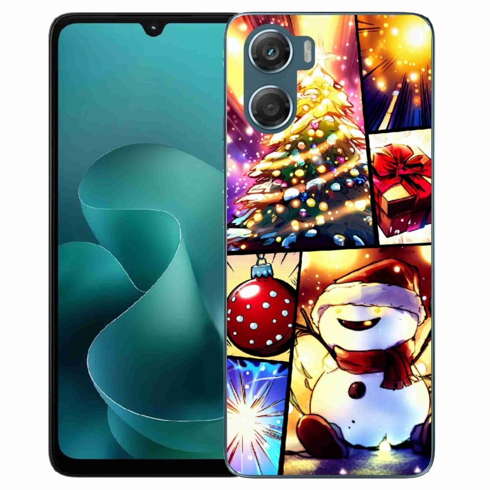 Gelový kryt mmCase na Motorola G06/G06 Power - vánoční motivy 1