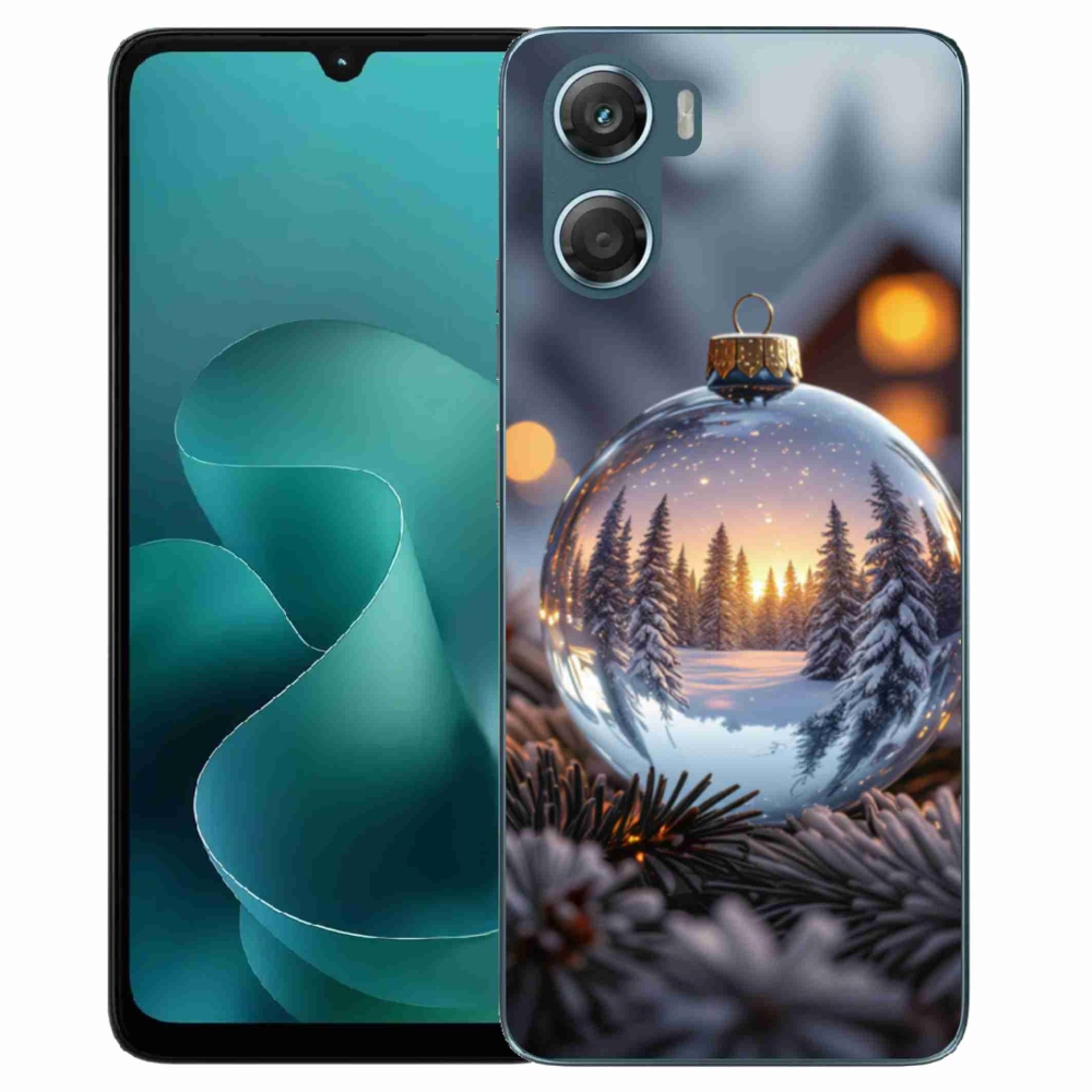 Gelový kryt mmCase na Motorola G06/G06 Power - vánoční ozdoba