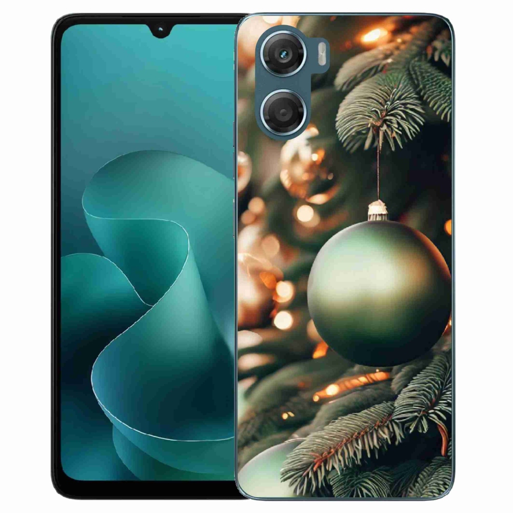 Gelový kryt mmCase na Motorola G06/G06 Power - vánoční ozdoby 1