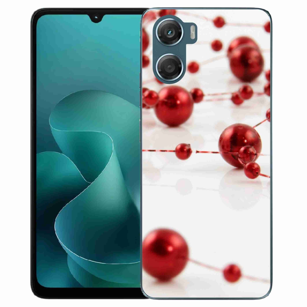 Gelový kryt mmCase na Motorola G06/G06 Power - vánoční řetěz
