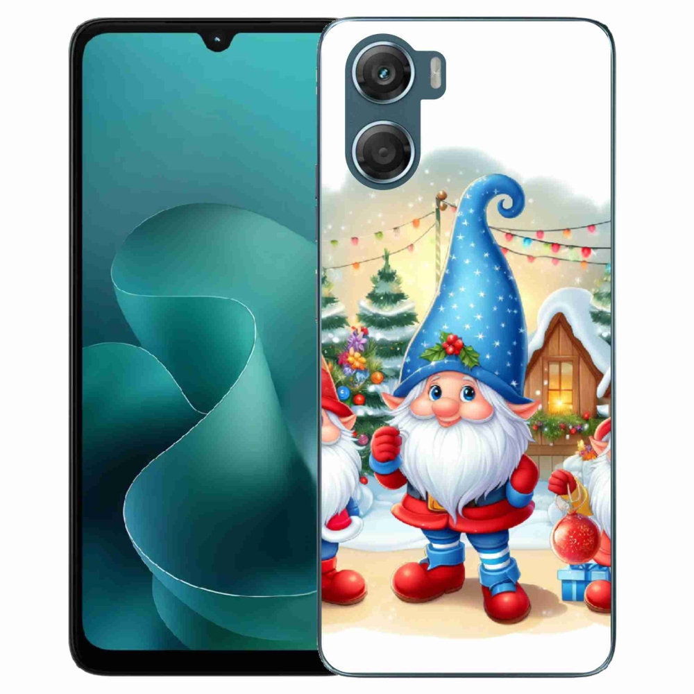 Gelový kryt mmCase na Motorola G06/G06 Power - vánoční skřítci