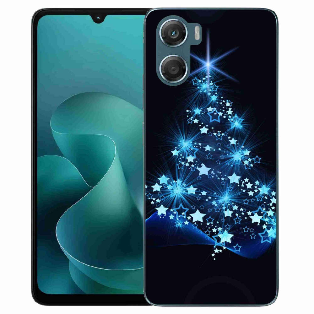 Gelový kryt mmCase na Motorola G06/G06 Power - vánoční stromek
