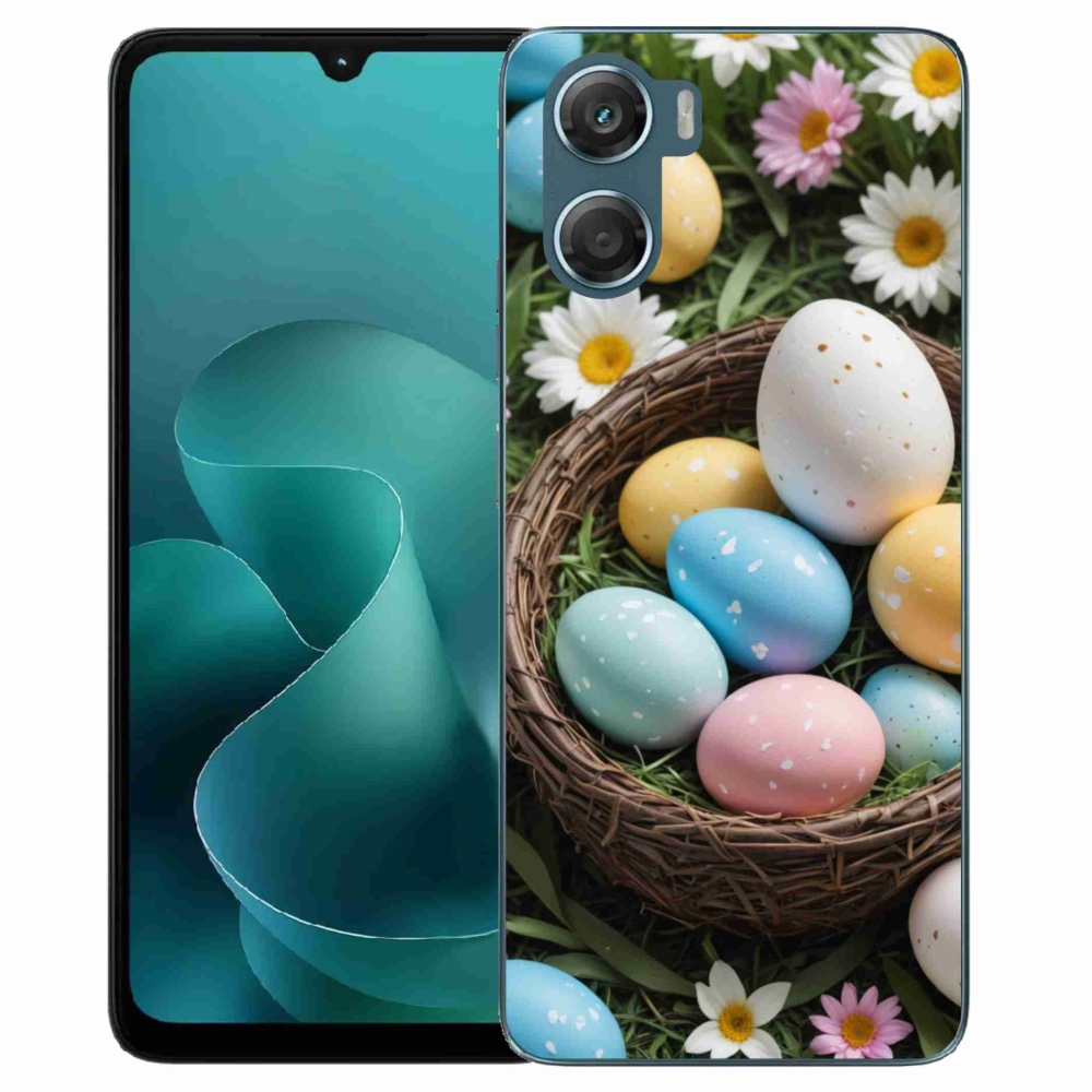 Gelový kryt mmCase na Motorola G06/G06 Power - velikonoční vajíčka 2