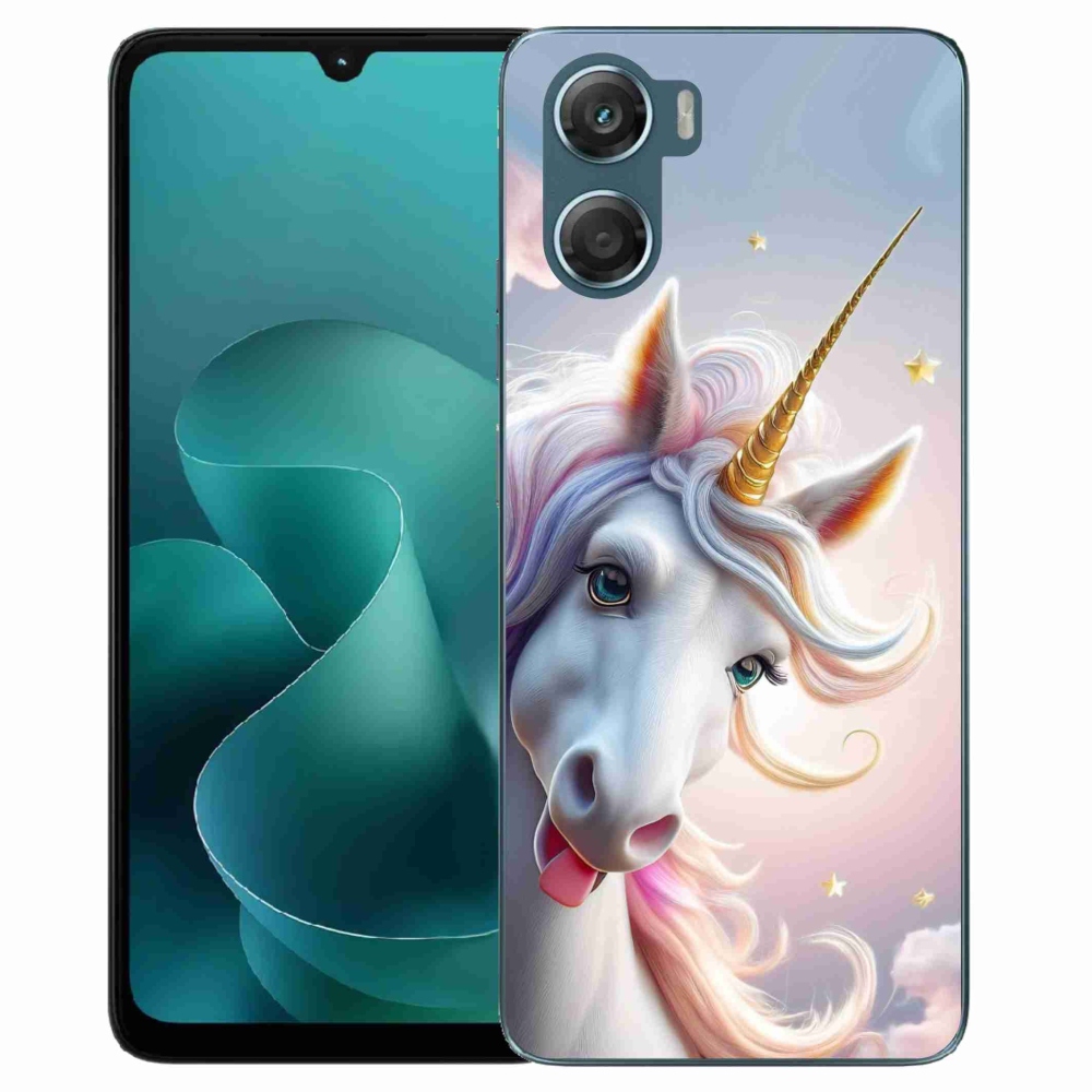 Gelový kryt mmCase na Motorola G06/G06 Power - veselý jednorožec