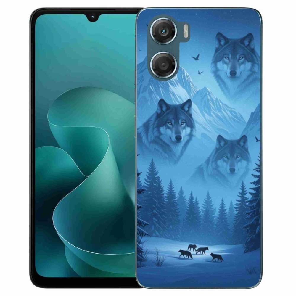 Gelový kryt mmCase na Motorola G06/G06 Power - vlčí smečka