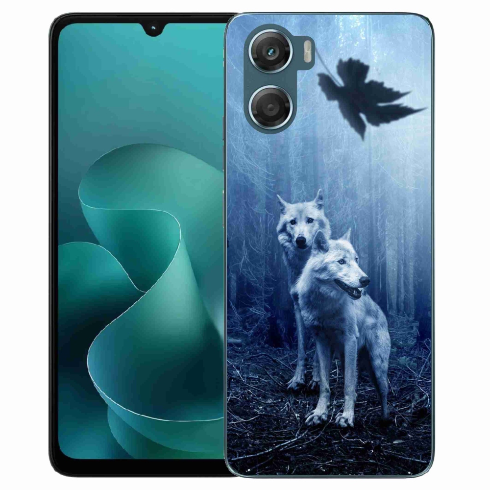 Gelový kryt mmCase na Motorola G06/G06 Power - vlci v lese