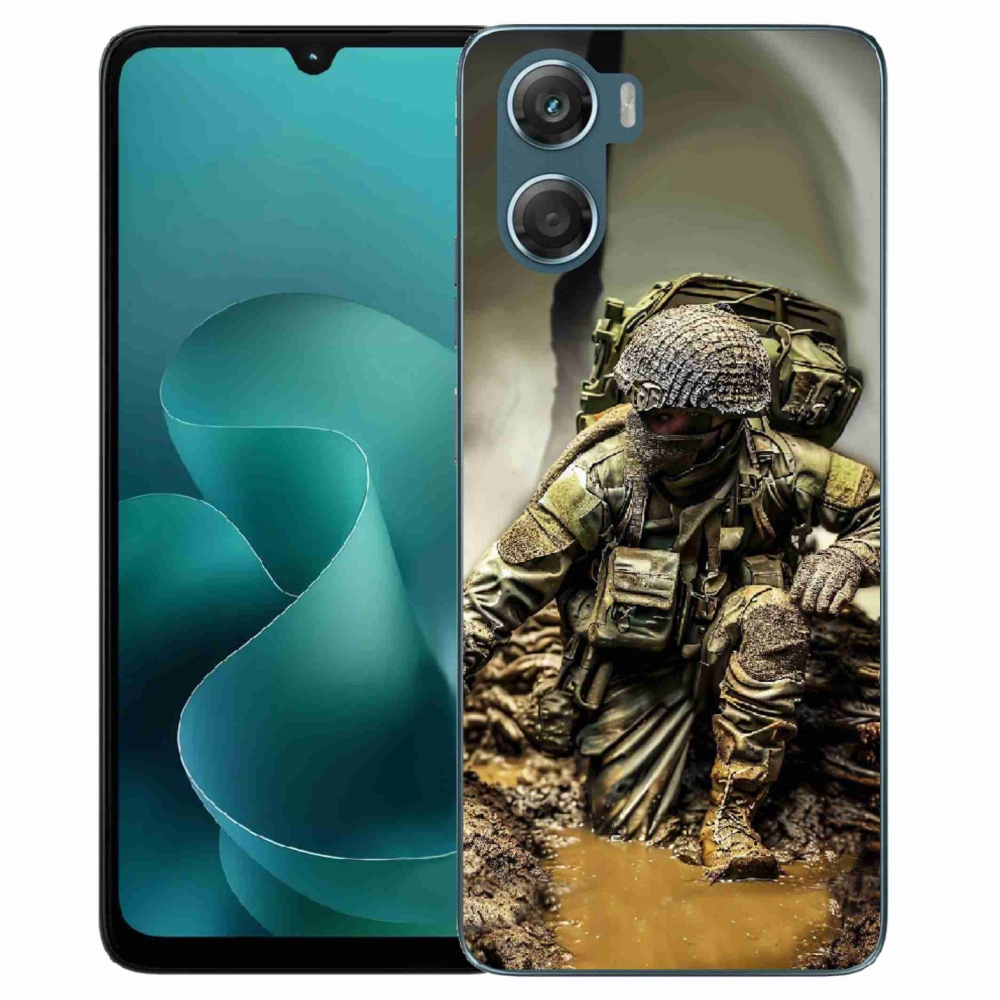 Gelový kryt mmCase na Motorola G06/G06 Power - voják