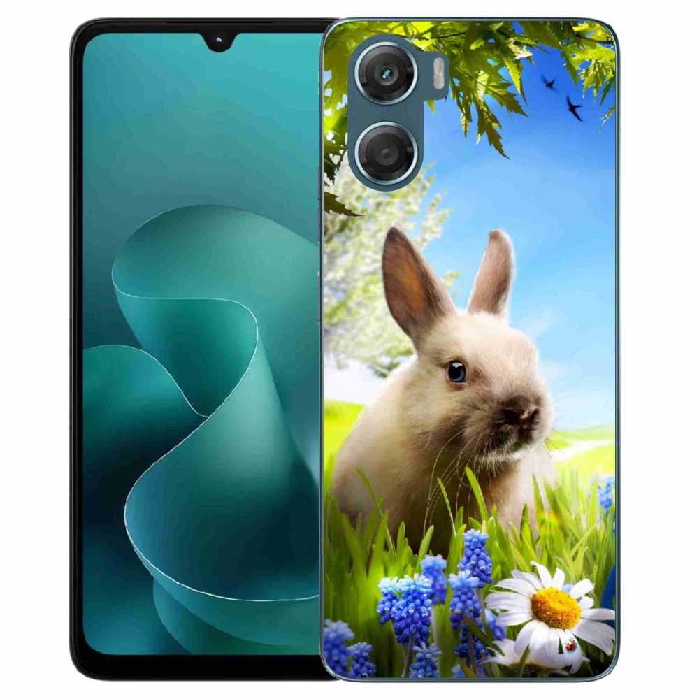 Gelový kryt mmCase na Motorola G06/G06 Power - zajíček