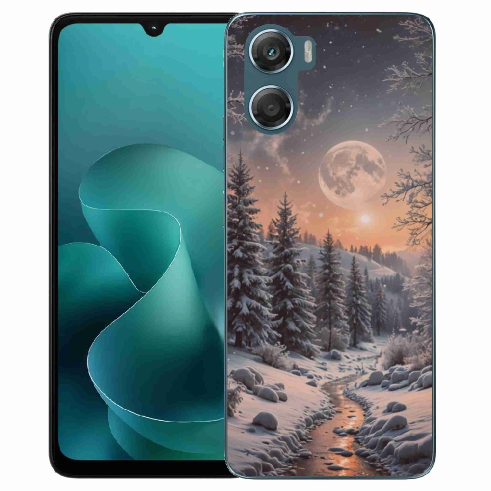 Gelový kryt mmCase na Motorola G06/G06 Power - zimní krajina 2