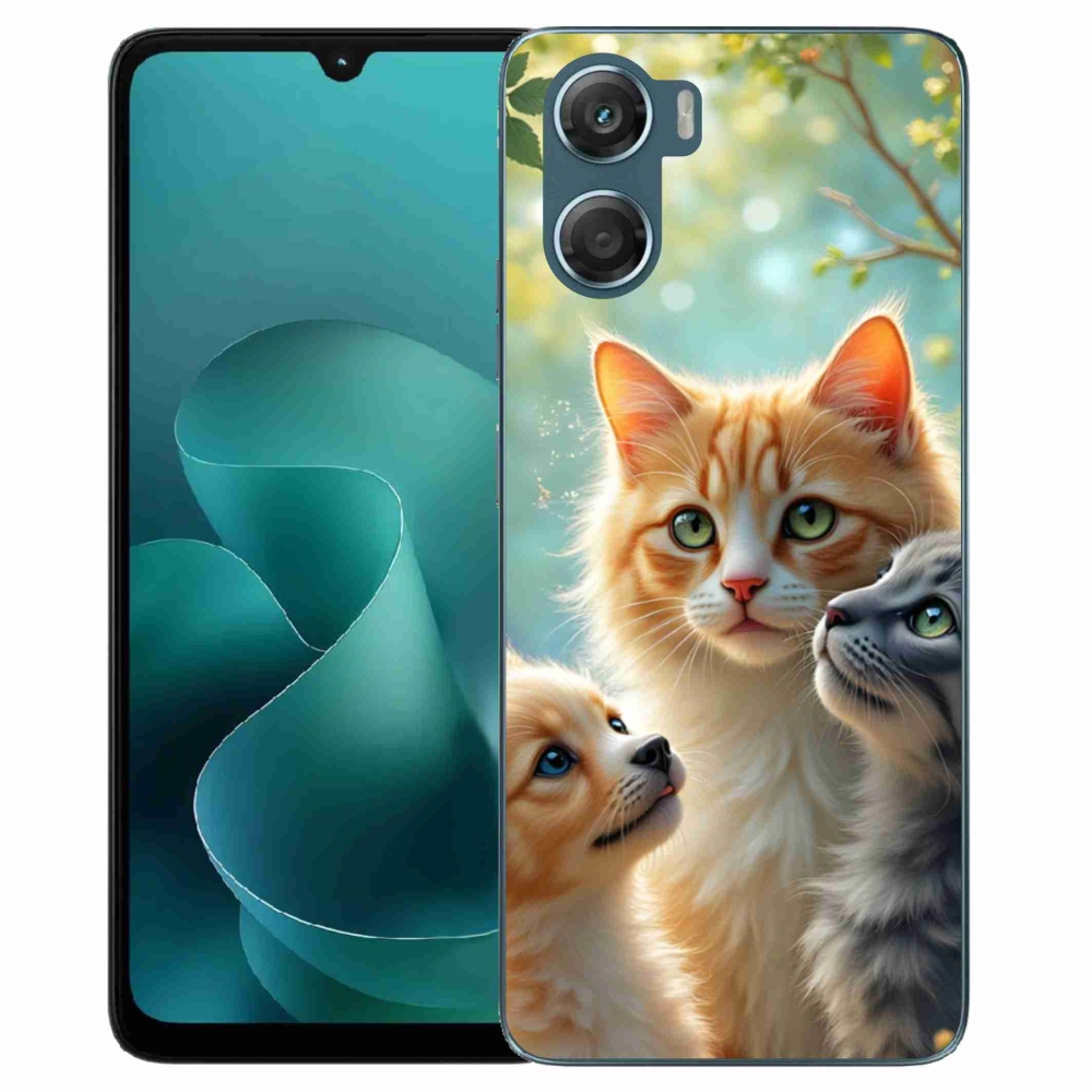 Gelový kryt mmCase na Motorola G06/G06 Power - zvířecí přátelství 2