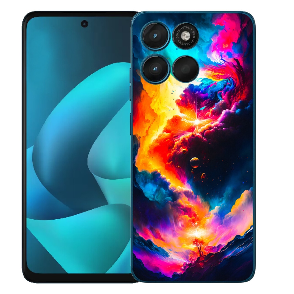 Gelový kryt mmCase na Motorola Moto G57 Power - abstraktní motiv