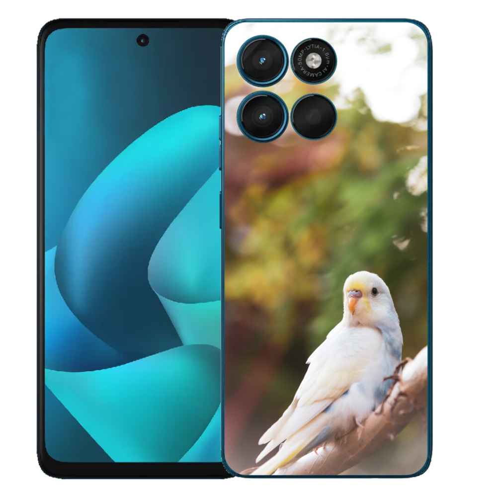 Gelový kryt mmCase na Motorola Moto G57 Power - andulka bílá
