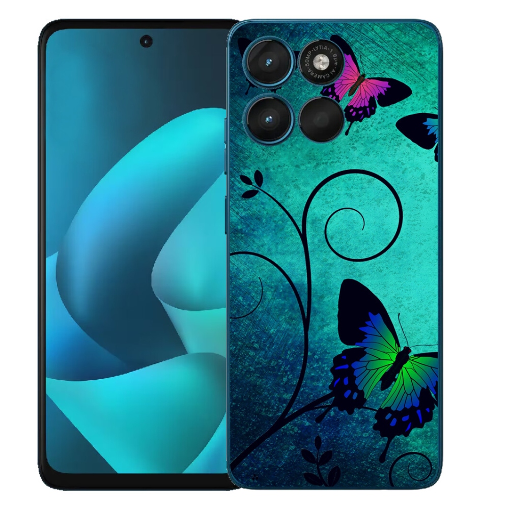 Gelový kryt mmCase na Motorola Moto G57 Power - barevní motýli
