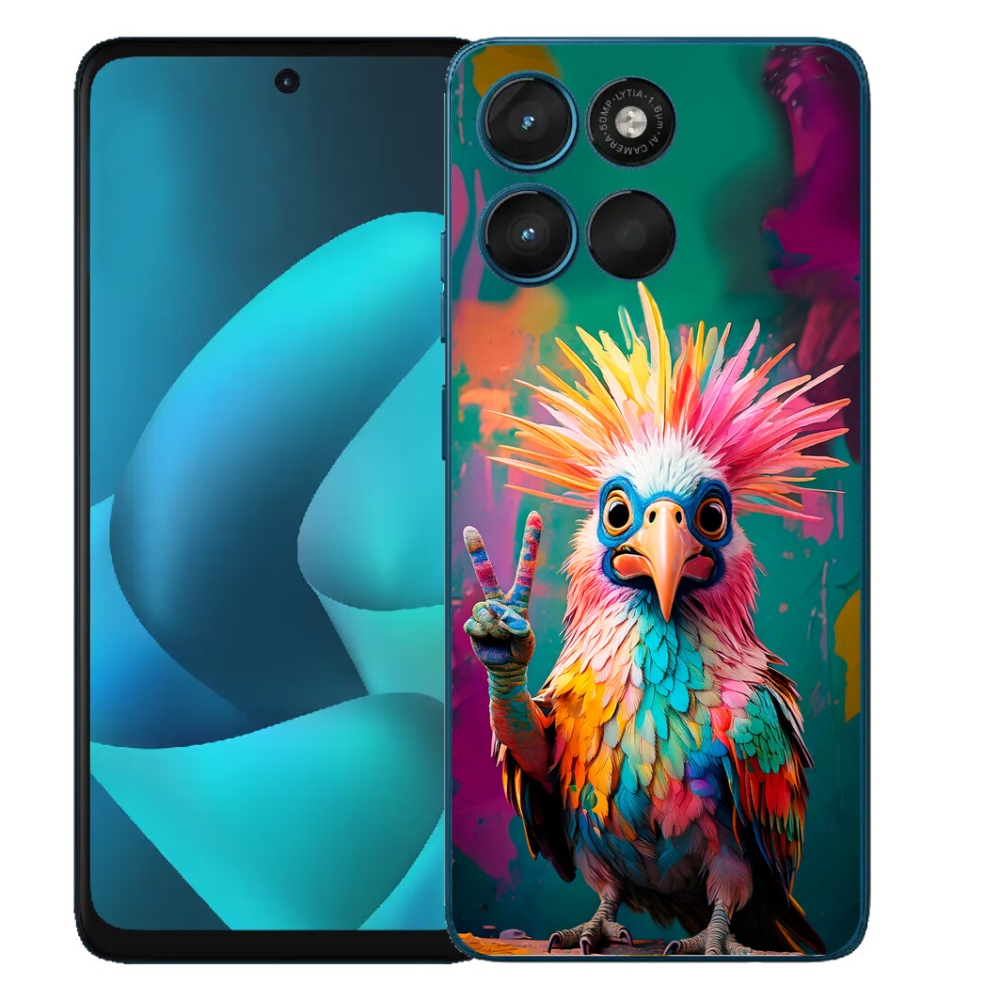 Gelový kryt mmCase na Motorola Moto G57 Power - barevný rebel