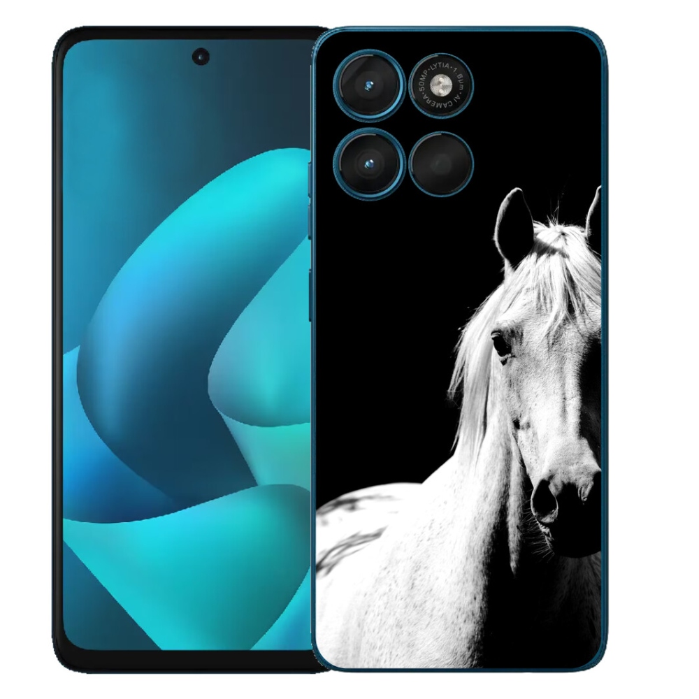 Gelový kryt mmCase na Motorola Moto G57 Power - bílý kůň 5
