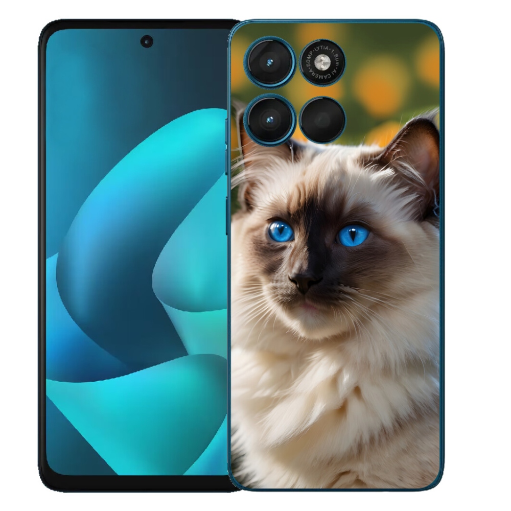 Gelový kryt mmCase na Motorola Moto G57 Power - bílý ragdoll