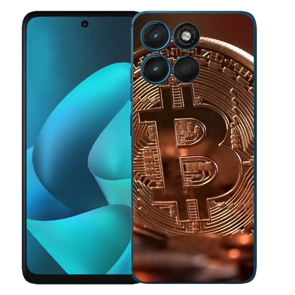 Gelový kryt mmCase na Motorola Moto G57 Power - bitcoin