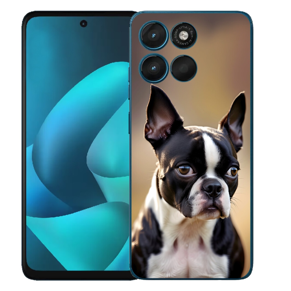 Gelový kryt mmCase na Motorola Moto G57 Power - bostonský teriér
