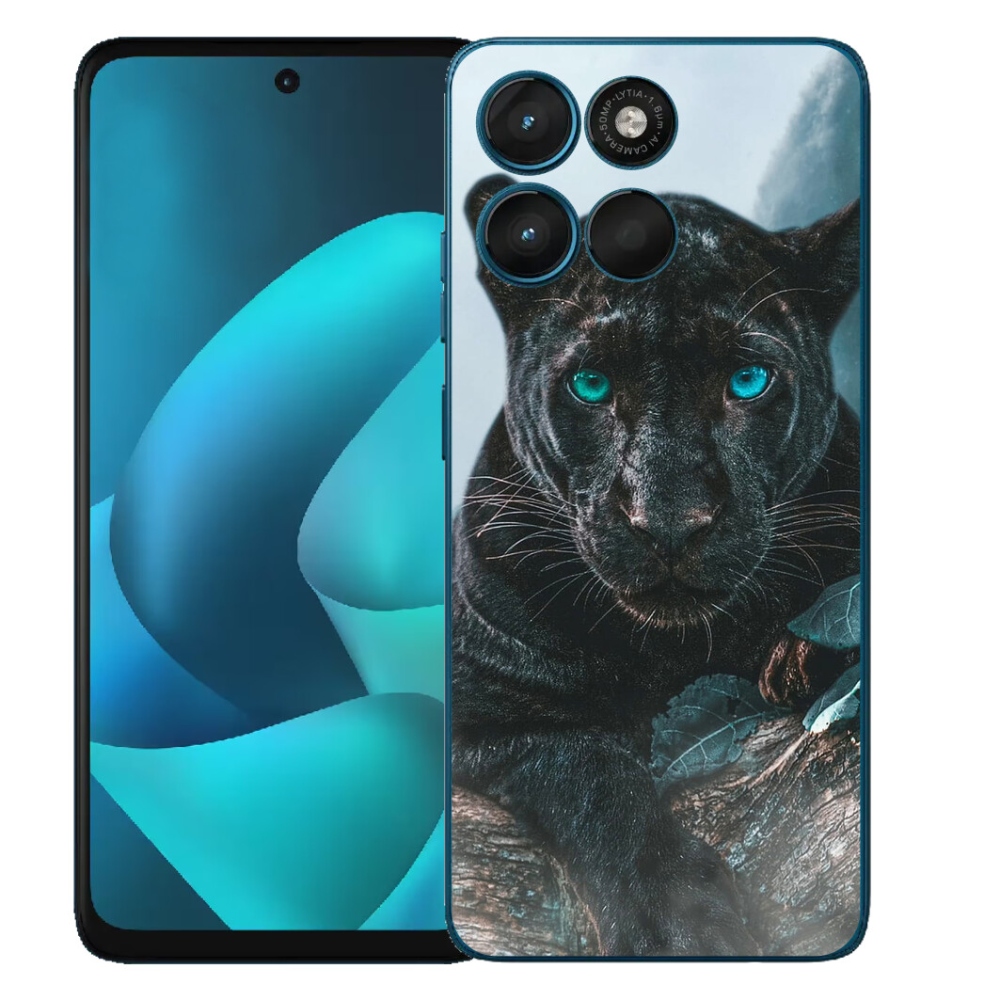 Gelový kryt mmCase na Motorola Moto G57 Power - černý panter