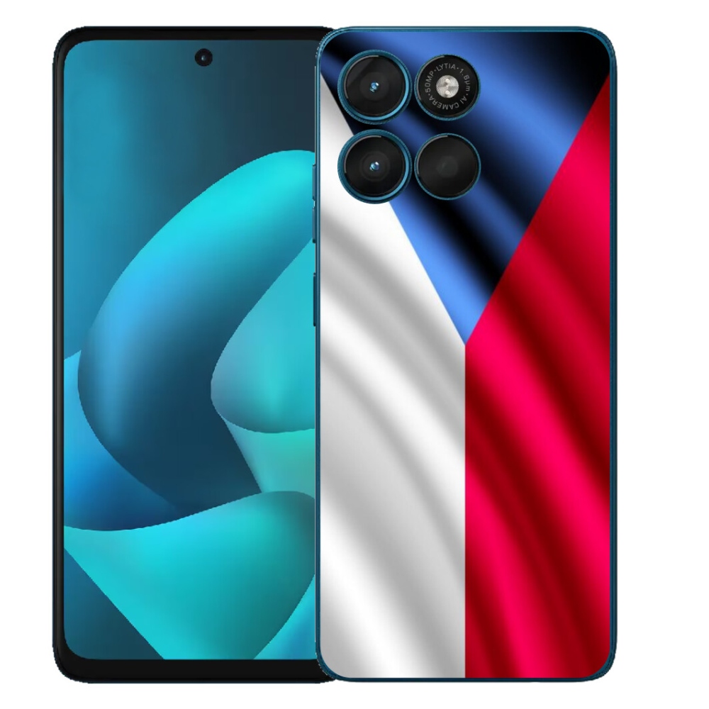 Gelový kryt mmCase na Motorola Moto G57 Power - česká vlajka