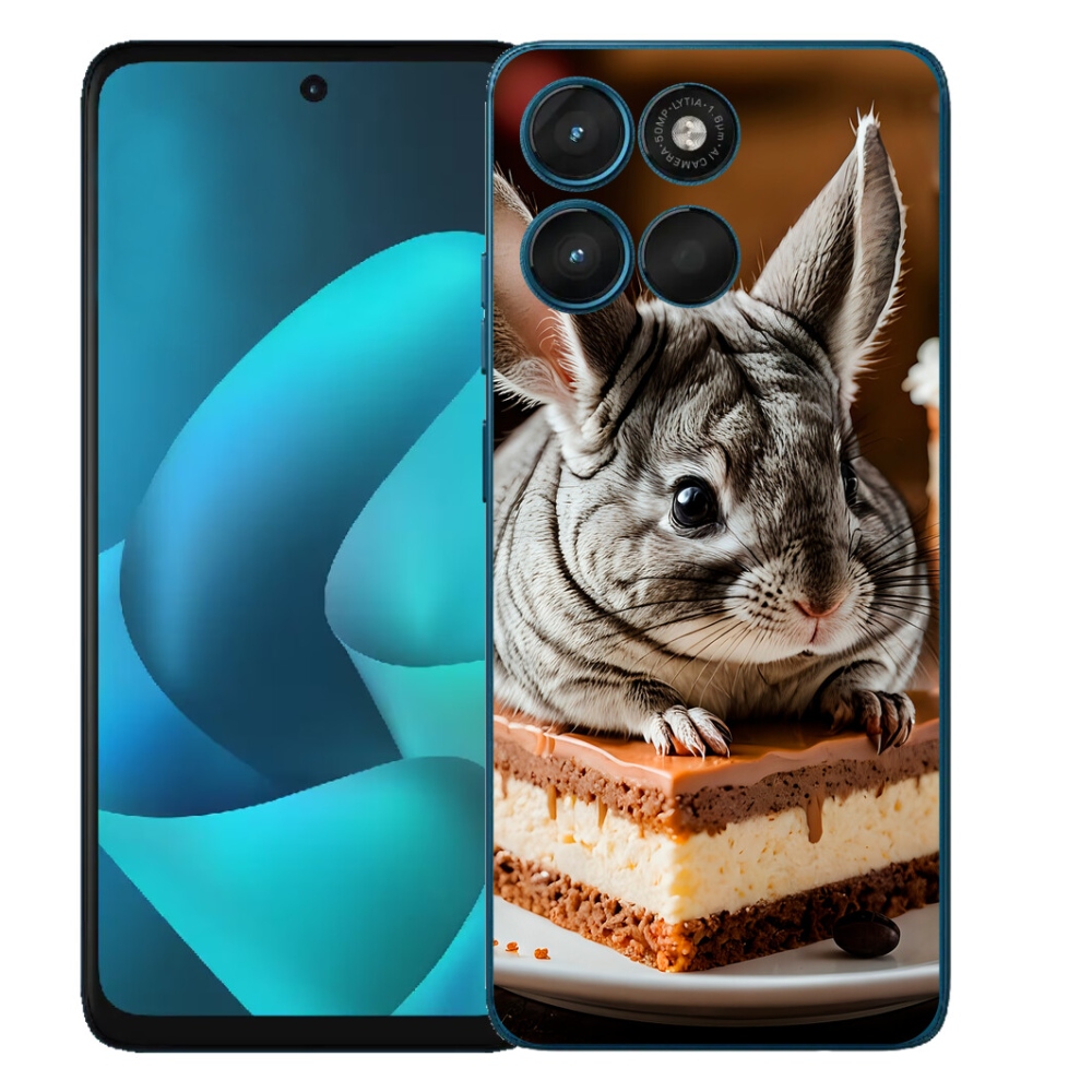 Gelový kryt mmCase na Motorola Moto G57 Power - činčila
