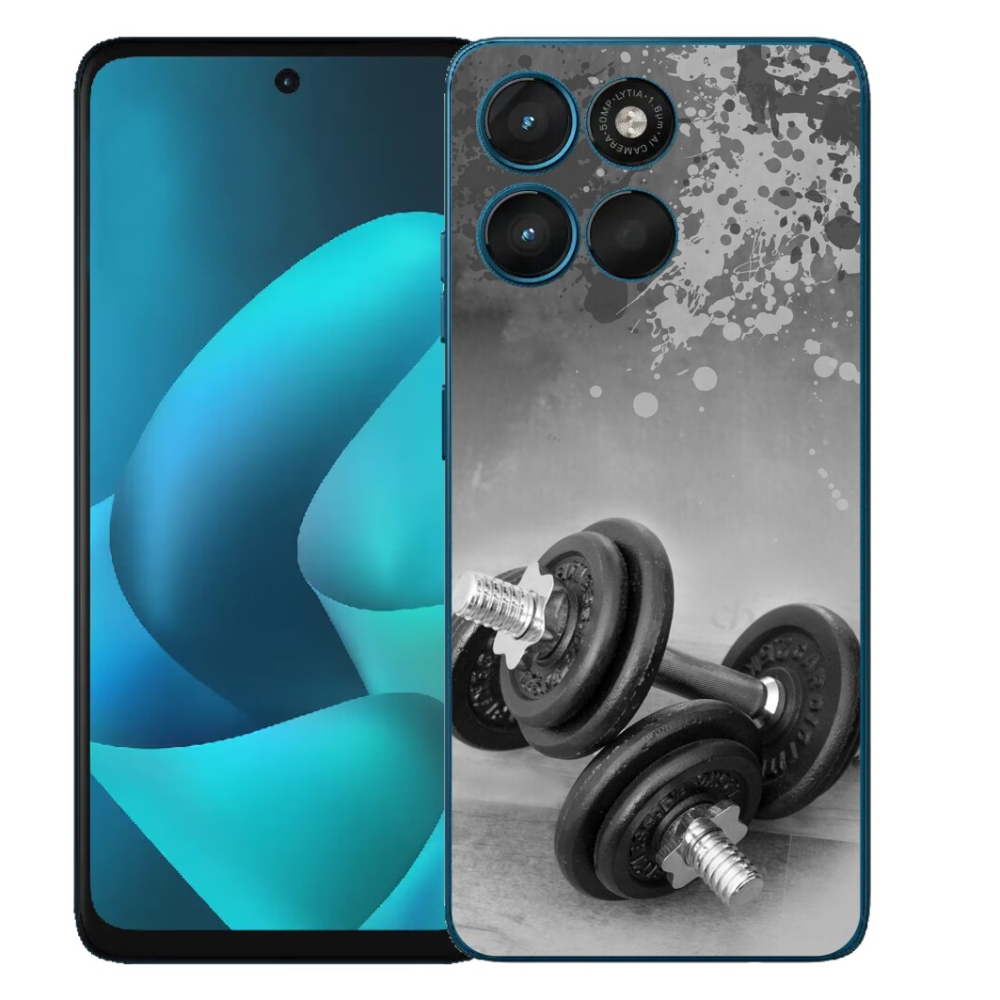 Gelový kryt mmCase na Motorola Moto G57 Power - činky 1