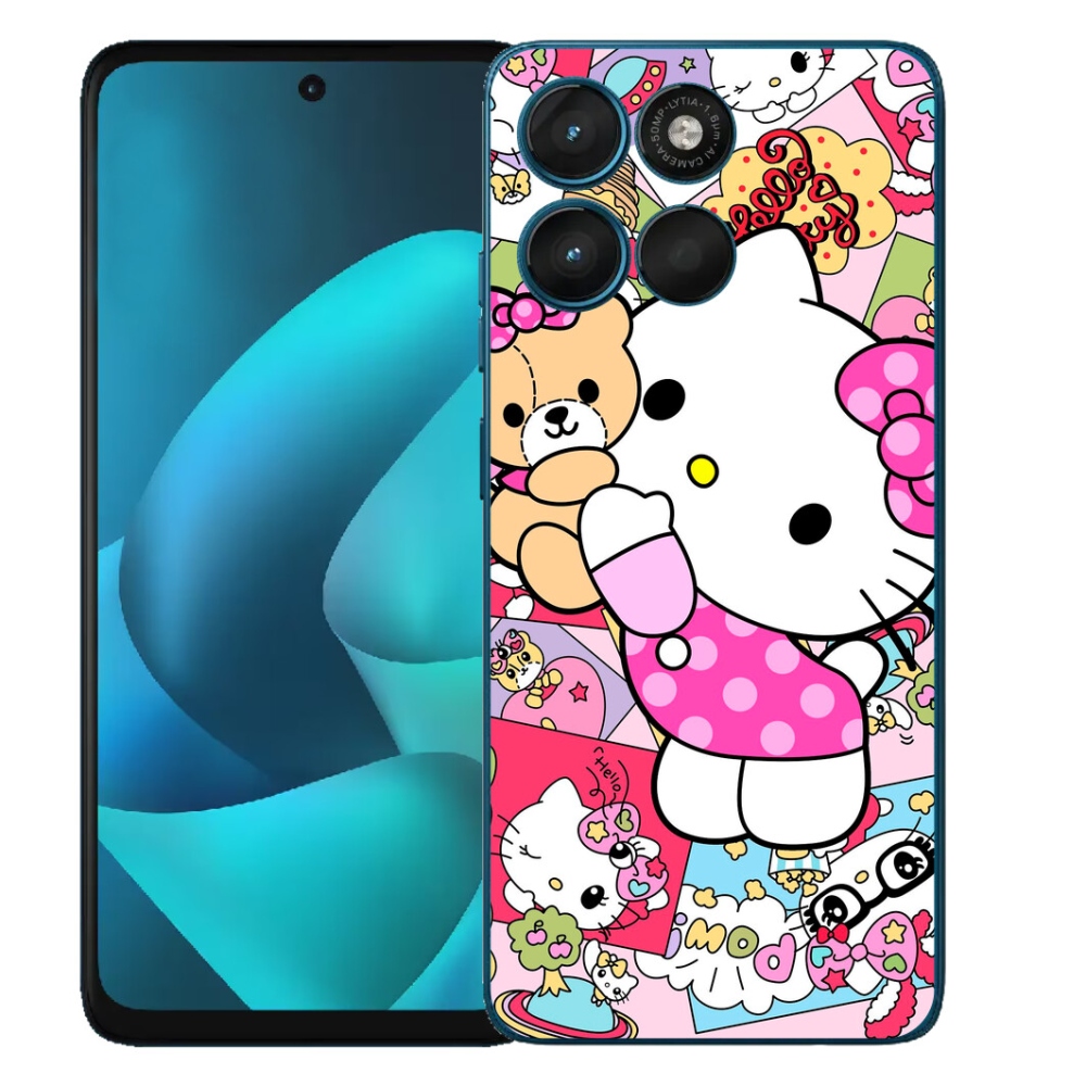 Gelový kryt mmCase na Motorola Moto G57 Power - cute kitty