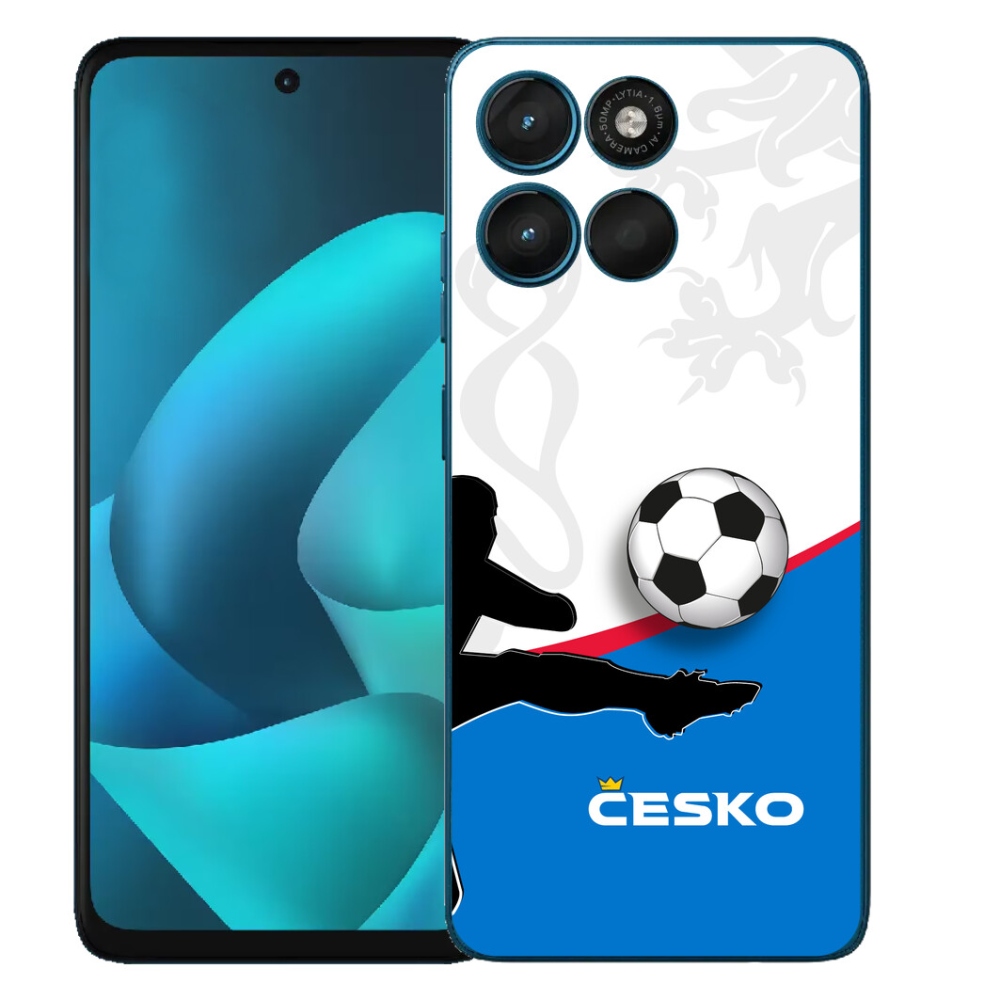 Gelový kryt mmCase na Motorola Moto G57 Power - fotbal Česko 3
