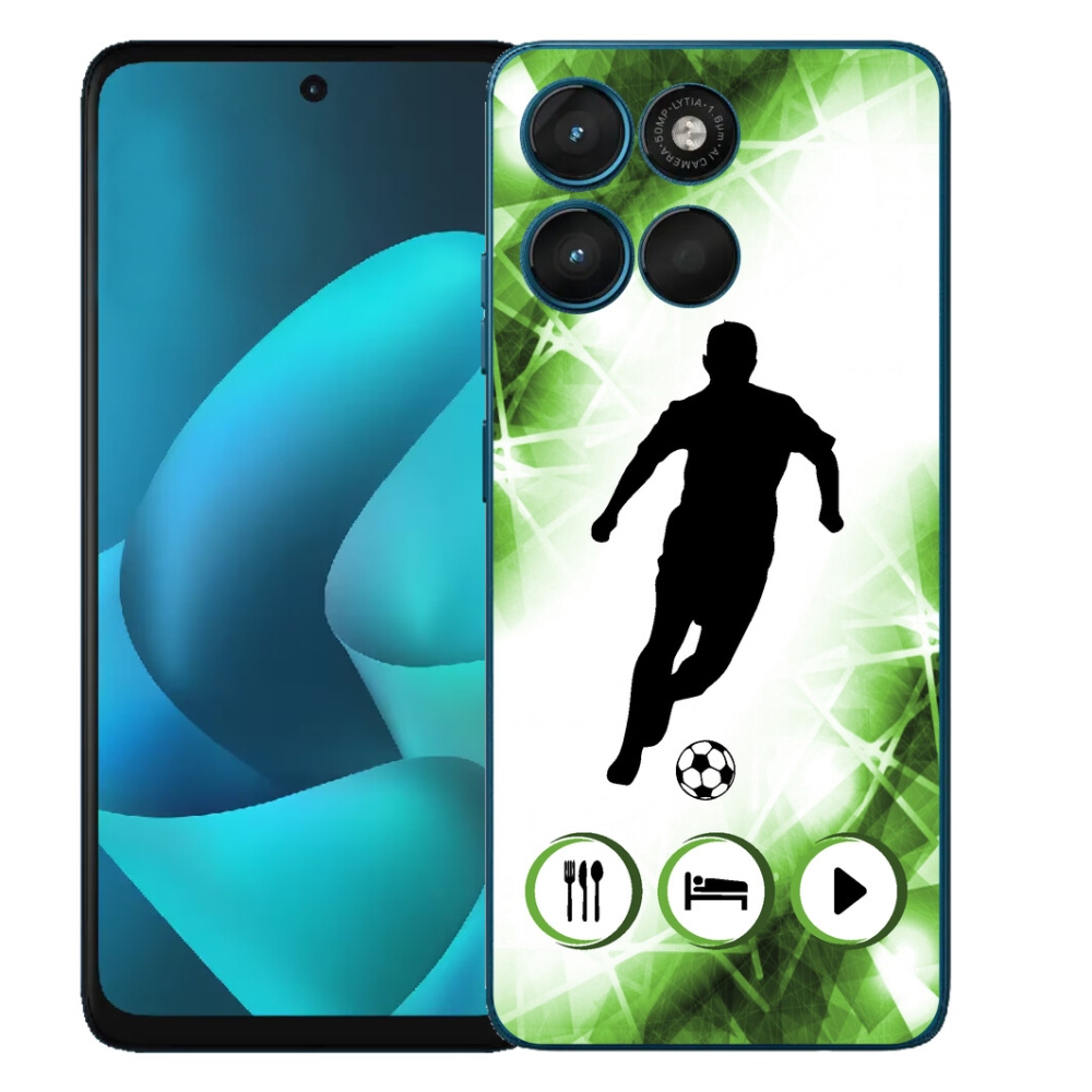 Gelový kryt mmCase na Motorola Moto G57 Power - fotbalista