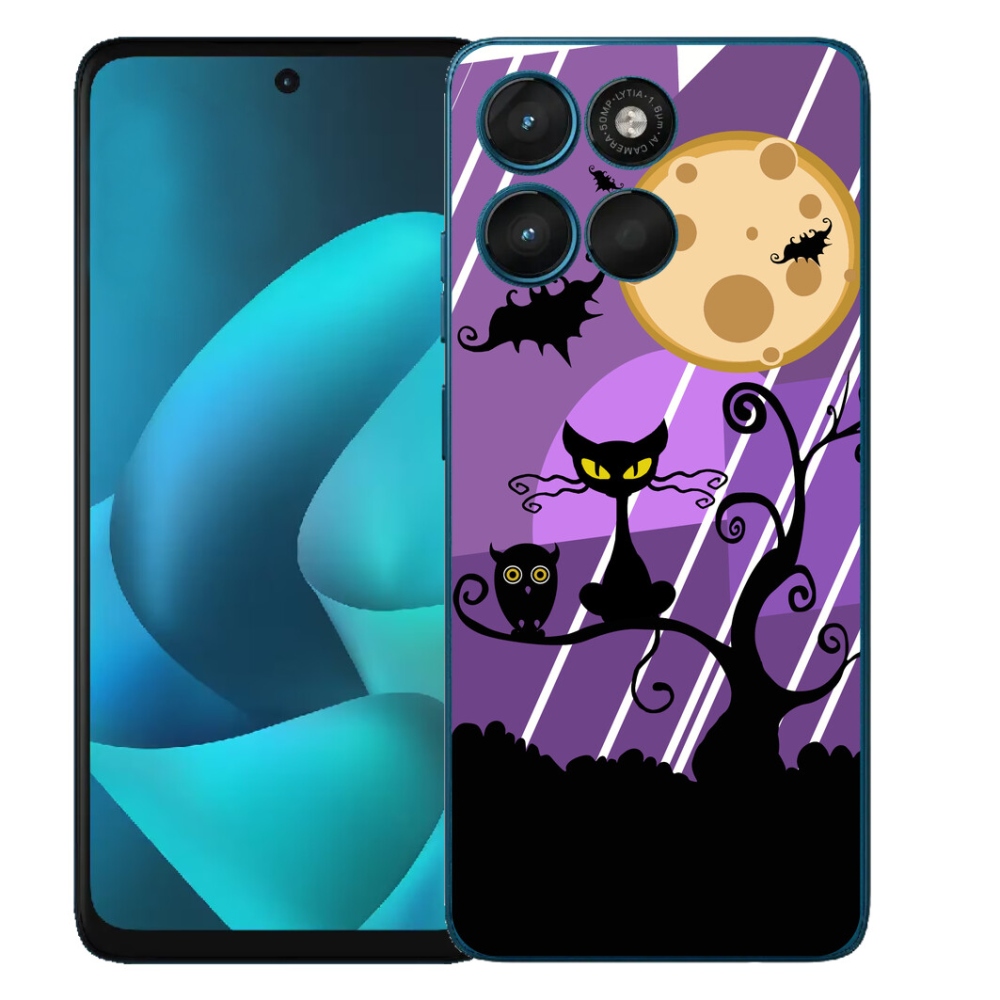 Gelový kryt mmCase na Motorola Moto G57 Power - halloween