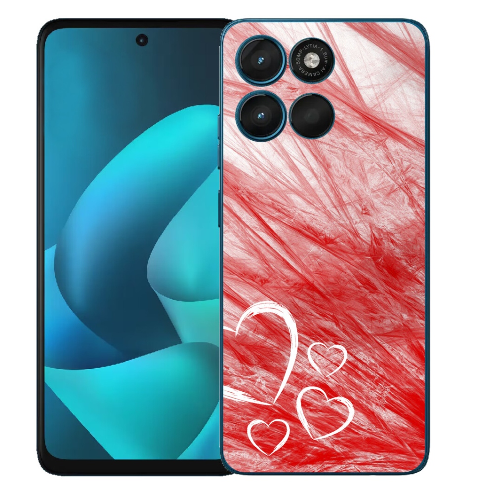 Gelový kryt mmCase na Motorola Moto G57 Power - heart