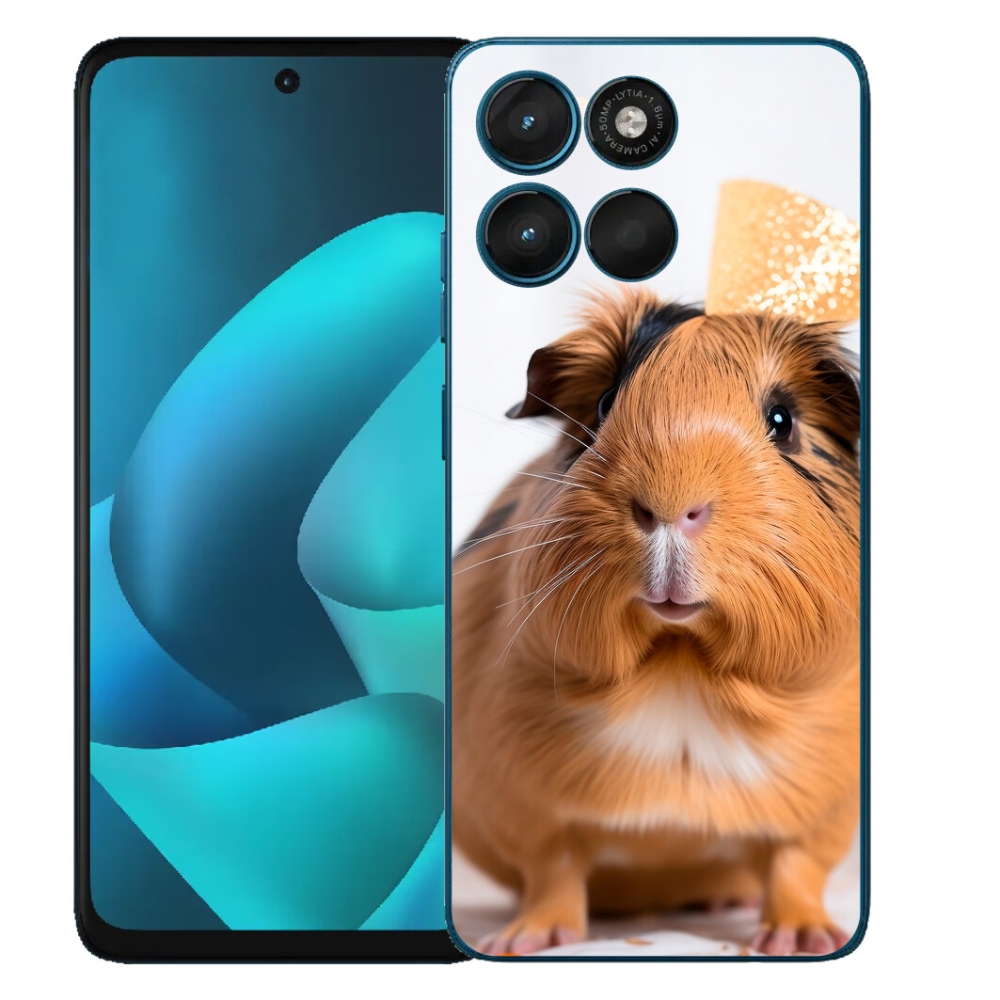 Gelový kryt mmCase na Motorola Moto G57 Power - hnědé morče