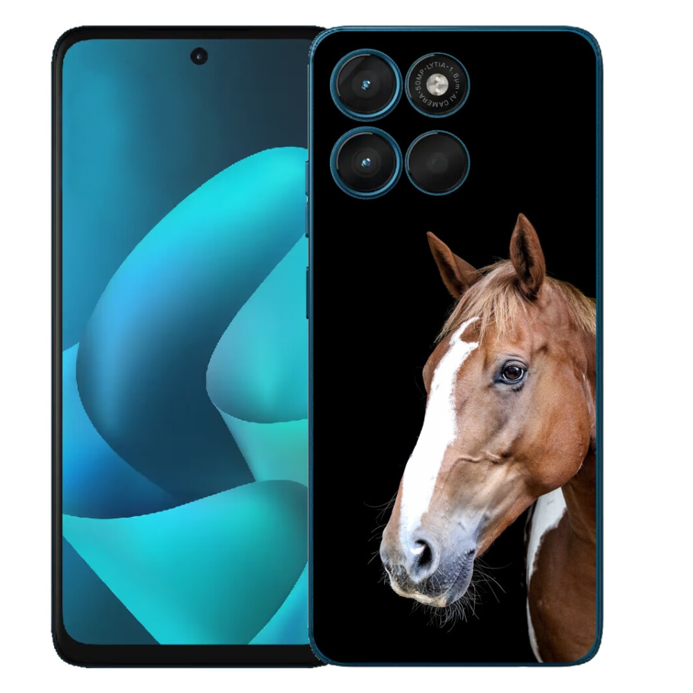 Gelový kryt mmCase na Motorola Moto G57 Power - hnědý kůň 3