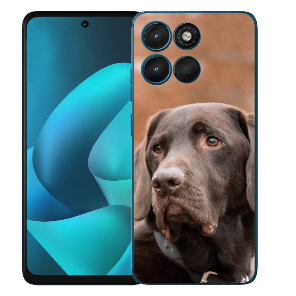 Gelový kryt mmCase na Motorola Moto G57 Power - hnědý labrador