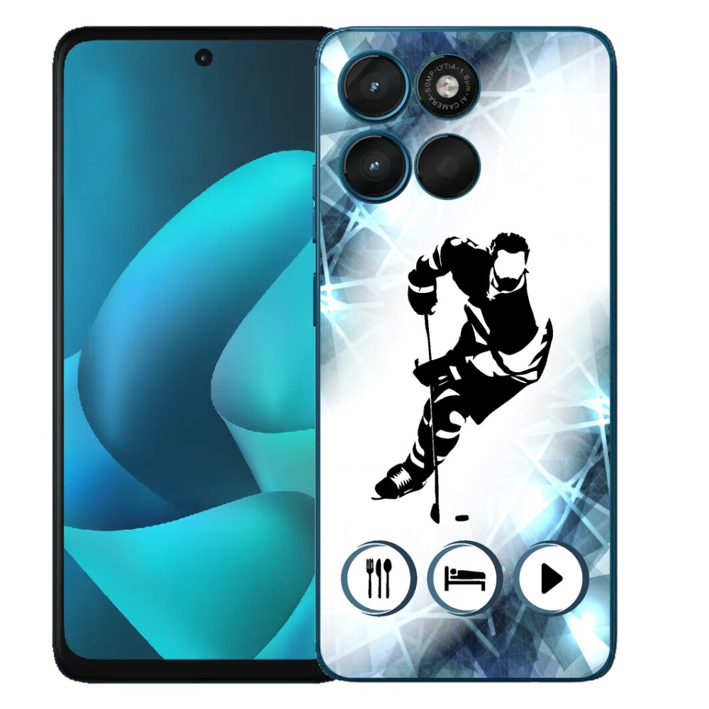 Gelový kryt mmCase na Motorola Moto G57 Power - hokej 1