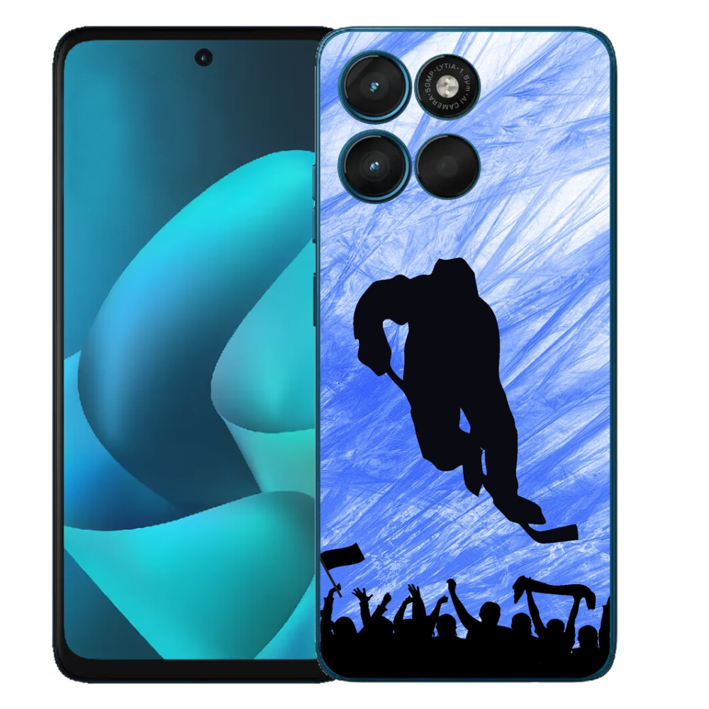 Gelový kryt mmCase na Motorola Moto G57 Power - hokejový hráč